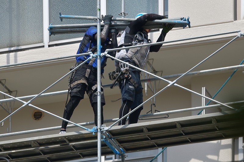 足場工事　経験者